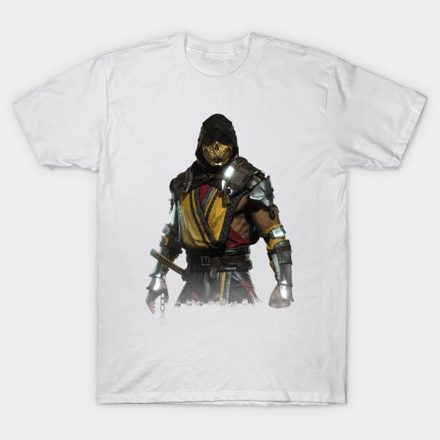 Mortal Kombat 11 Scorpion T-Shirt by gruntcooker